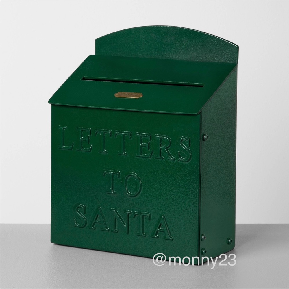 Hearth & Hand Green Letters to Santa Mailbox